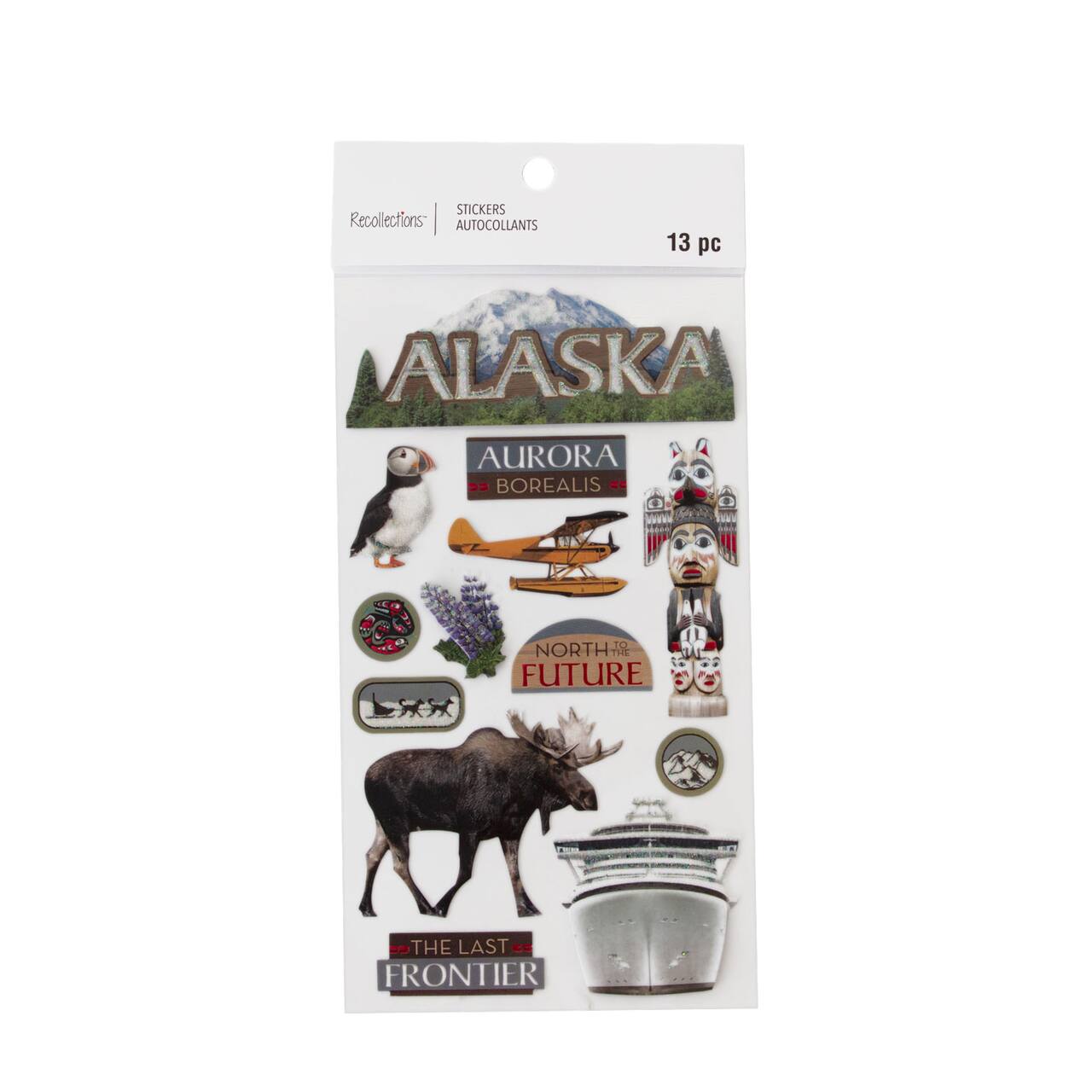 12 Pack: Alaska Dimensional Stickers by Recollections™